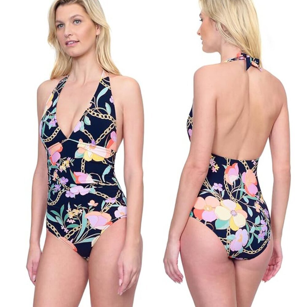 NWT Gottex Memories of Capri One Piece Swimsuit Sz 6